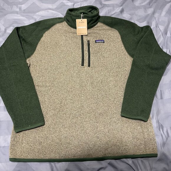 New Patagonia Better Sweater Fleece 1/4 Zip Pullover Seabird Grey Men's Large L - Picture 1 of 4